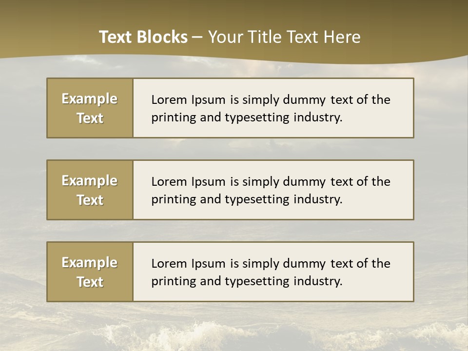 Stylish Background Water PowerPoint Template