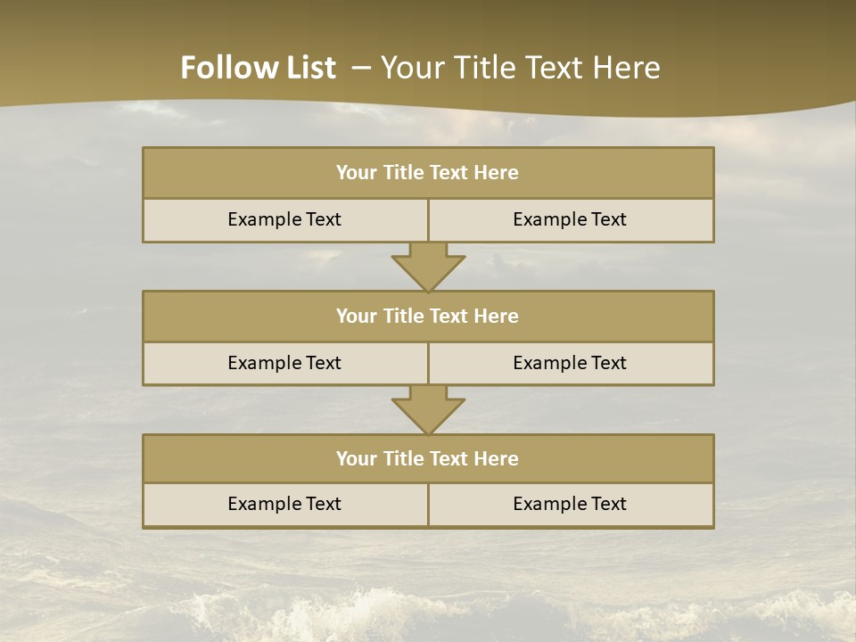 Stylish Background Water PowerPoint Template