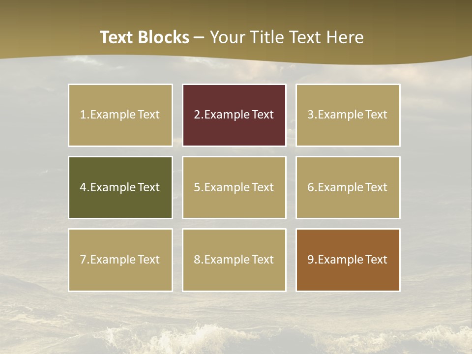 Stylish Background Water PowerPoint Template