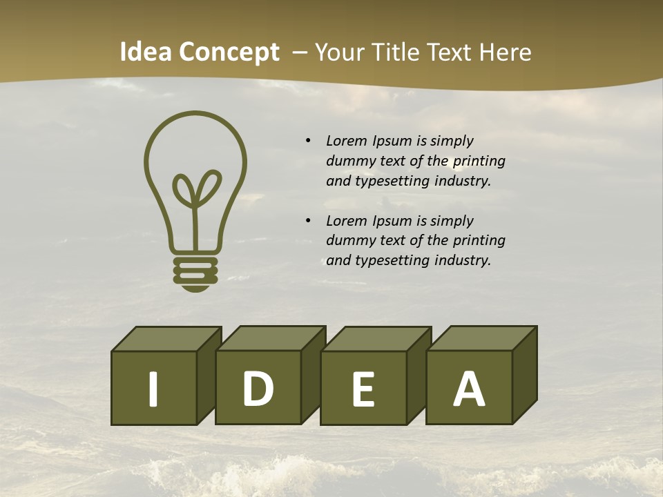 Stylish Background Water PowerPoint Template