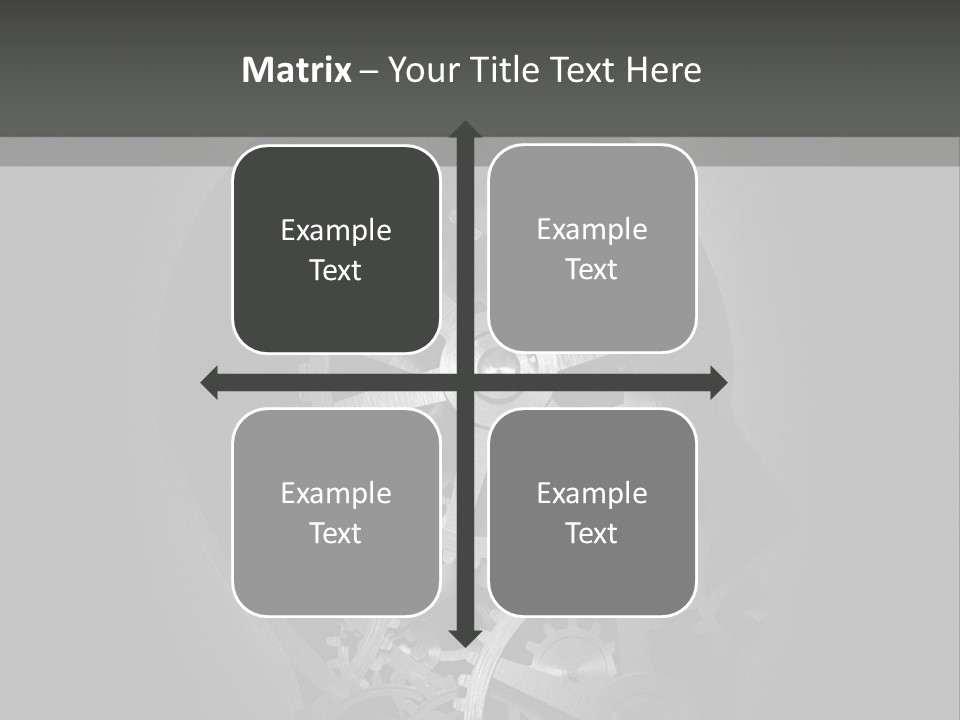Strategy Machine Male PowerPoint Template