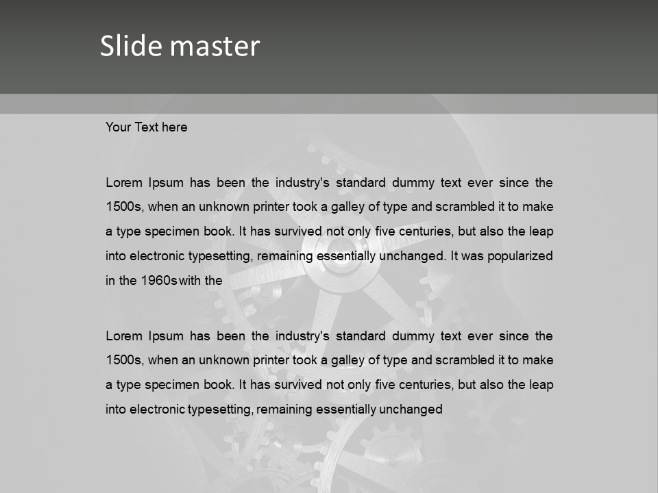 Strategy Machine Male PowerPoint Template