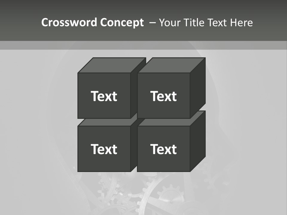 Strategy Machine Male PowerPoint Template