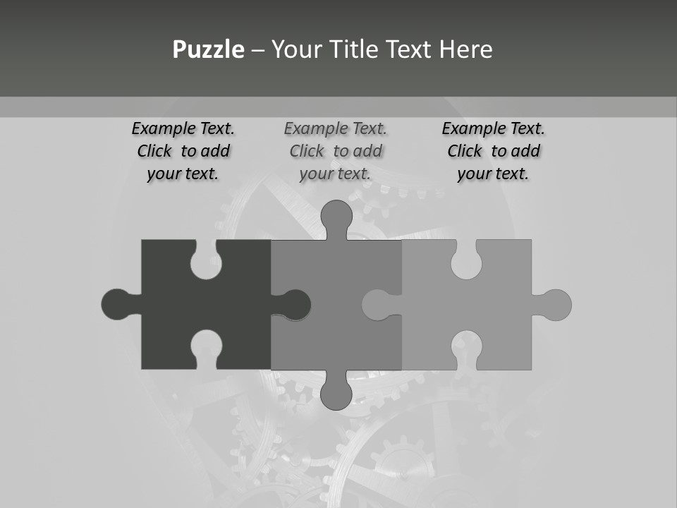 Strategy Machine Male PowerPoint Template