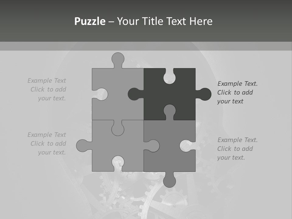 Strategy Machine Male PowerPoint Template
