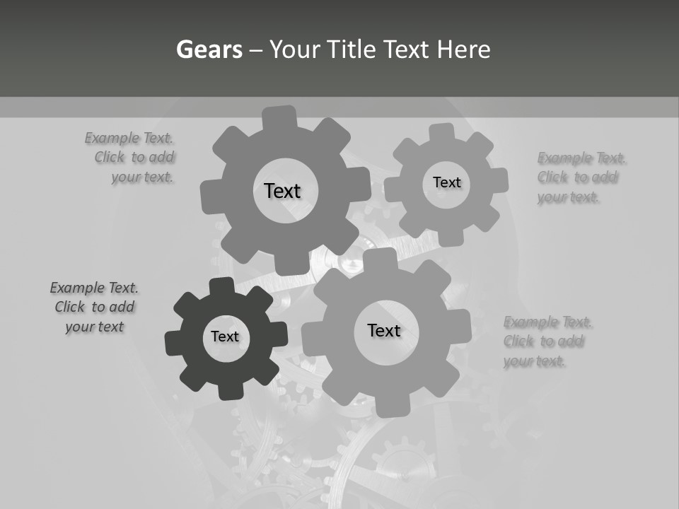 Strategy Machine Male PowerPoint Template