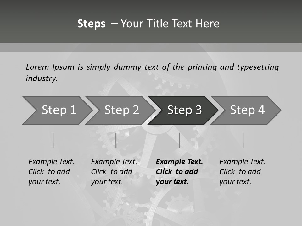 Strategy Machine Male PowerPoint Template