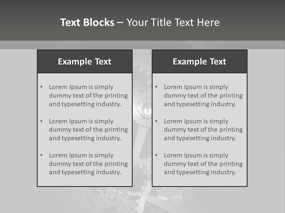 Strategy Machine Male PowerPoint Template