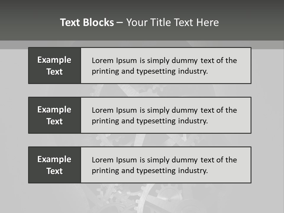 Strategy Machine Male PowerPoint Template