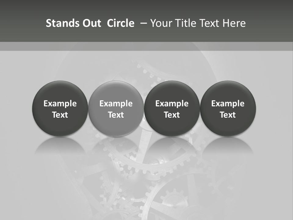 Strategy Machine Male PowerPoint Template