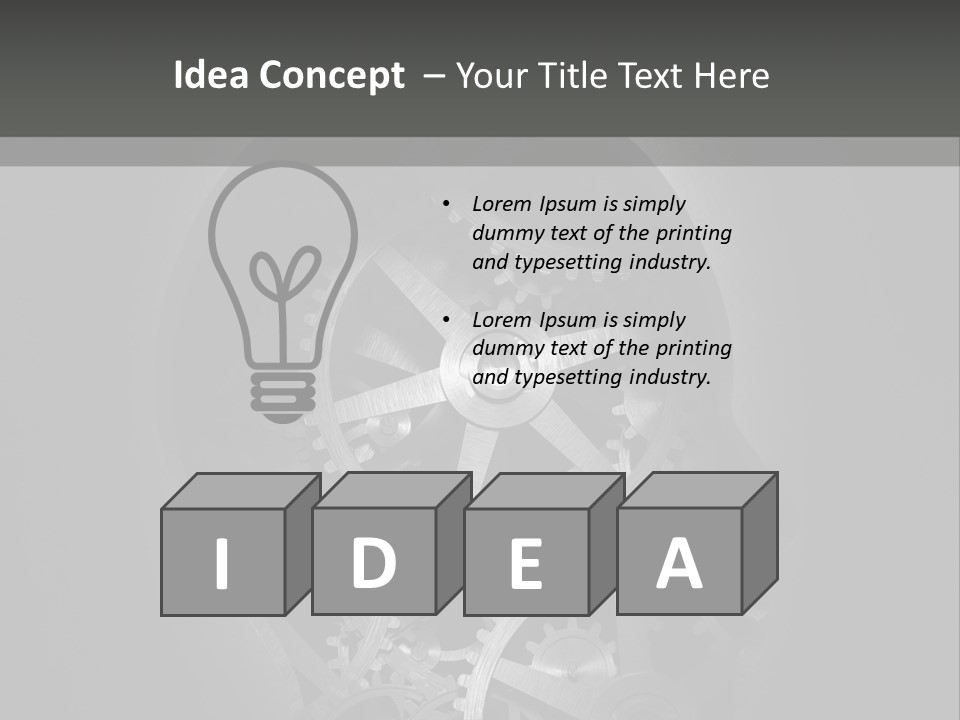 Strategy Machine Male PowerPoint Template