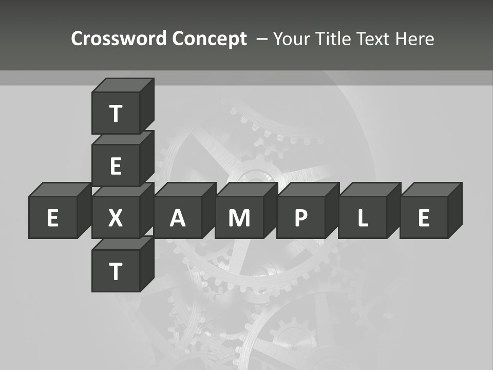 Strategy Machine Male PowerPoint Template