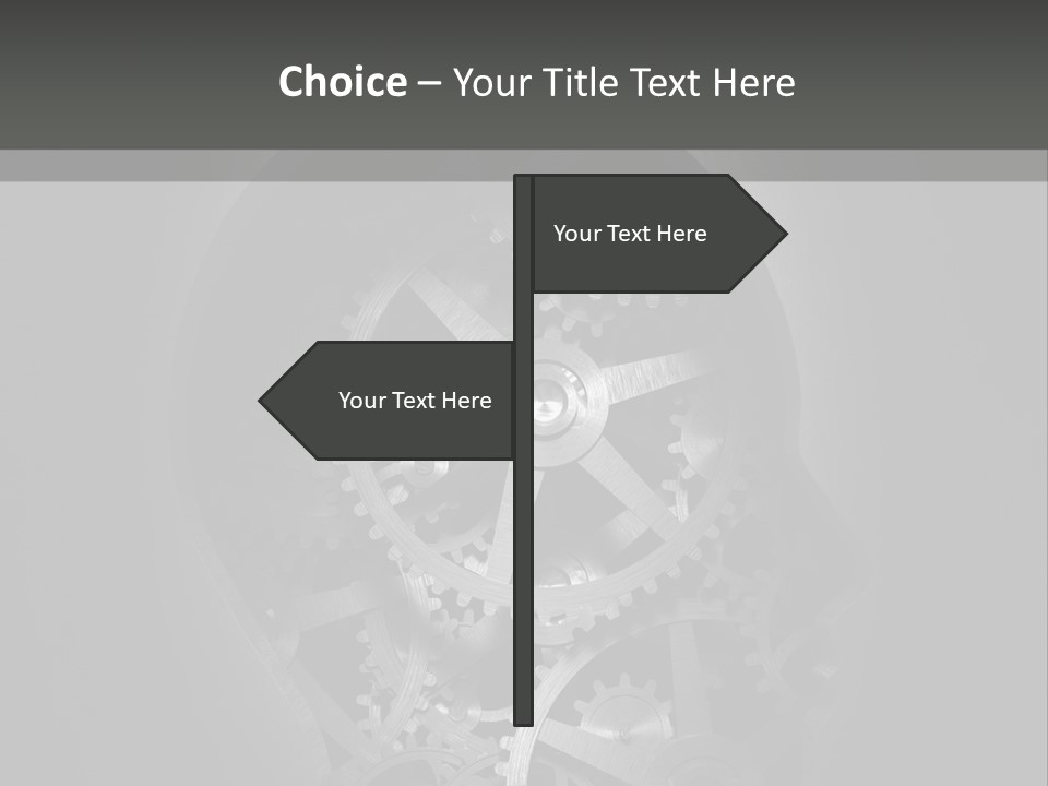 Strategy Machine Male PowerPoint Template