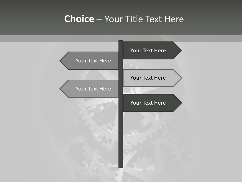 Strategy Machine Male PowerPoint Template