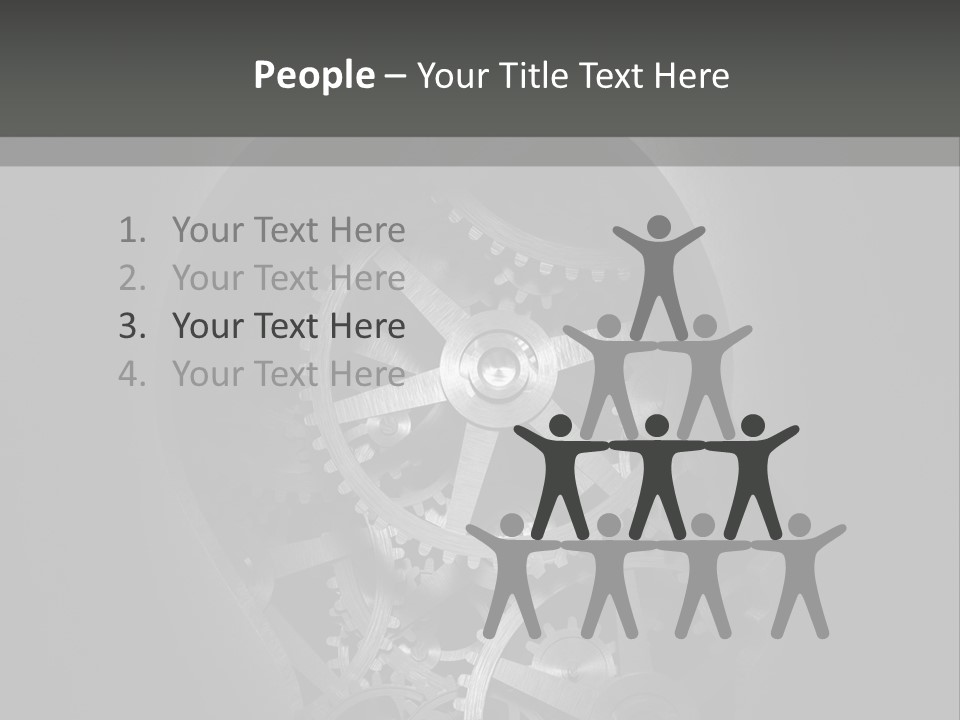 Strategy Machine Male PowerPoint Template