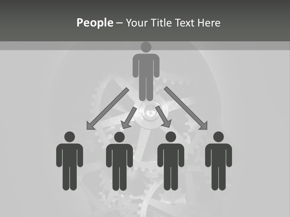 Strategy Machine Male PowerPoint Template