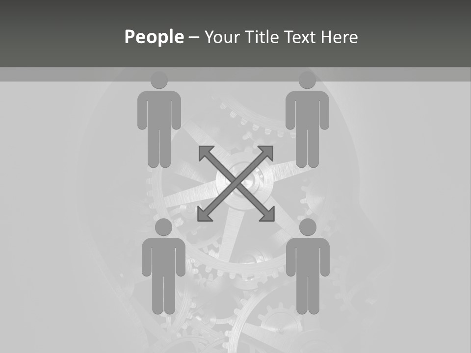 Strategy Machine Male PowerPoint Template