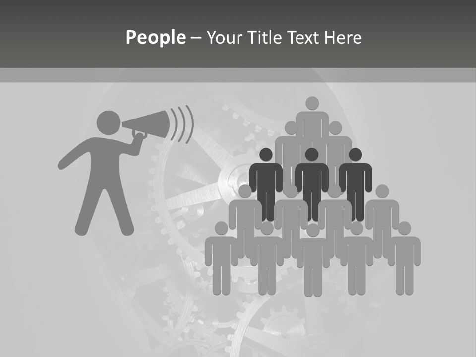 Strategy Machine Male PowerPoint Template