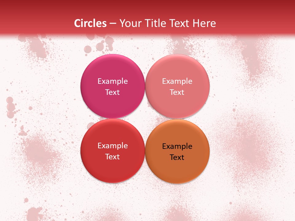 Splashing Bloodstain Stain PowerPoint Template