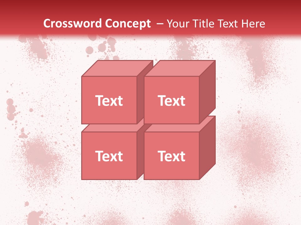 Splashing Bloodstain Stain PowerPoint Template