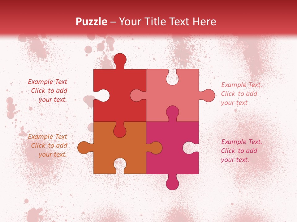 Splashing Bloodstain Stain PowerPoint Template