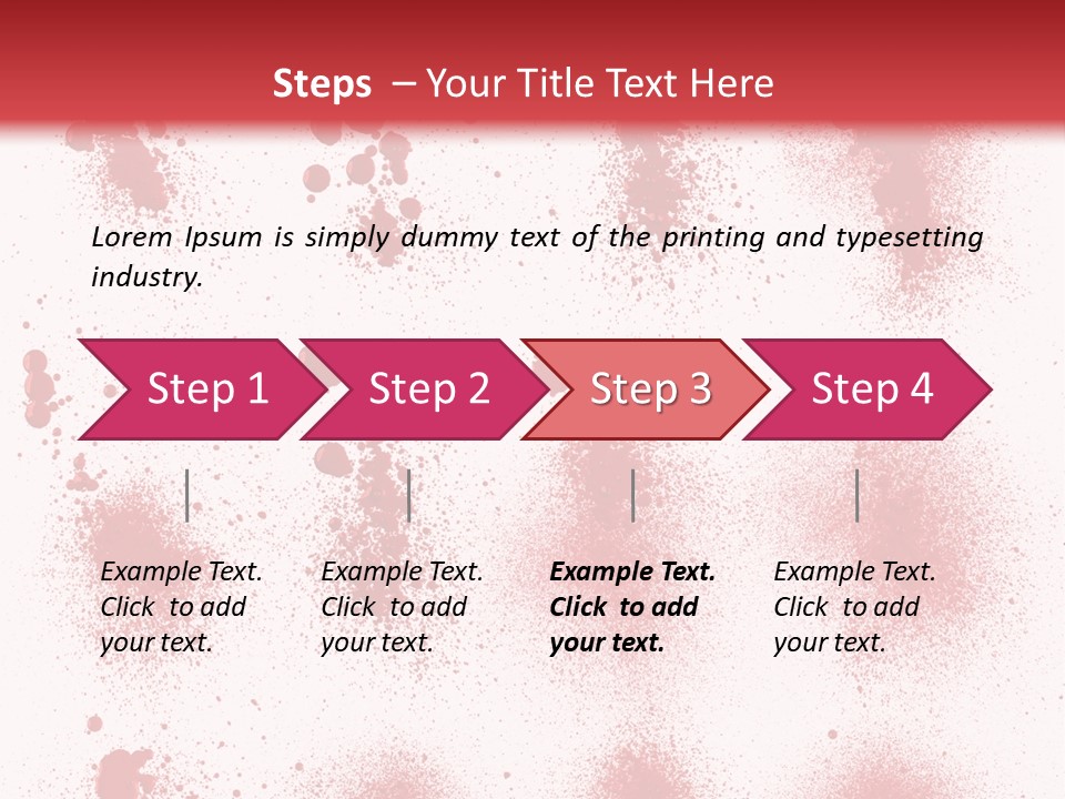 Splashing Bloodstain Stain PowerPoint Template