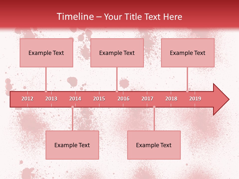 Splashing Bloodstain Stain PowerPoint Template