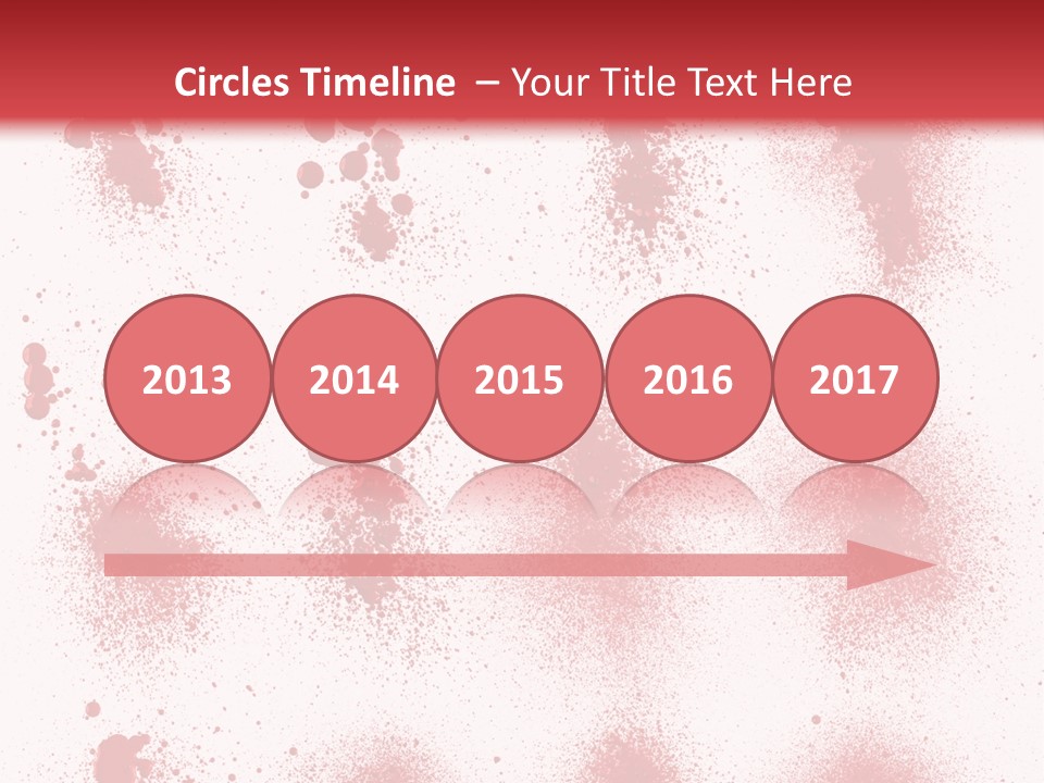 Splashing Bloodstain Stain PowerPoint Template