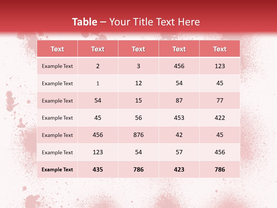Splashing Bloodstain Stain PowerPoint Template
