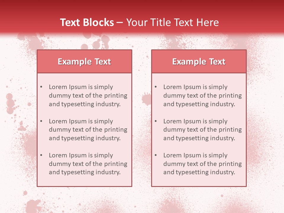 Splashing Bloodstain Stain PowerPoint Template