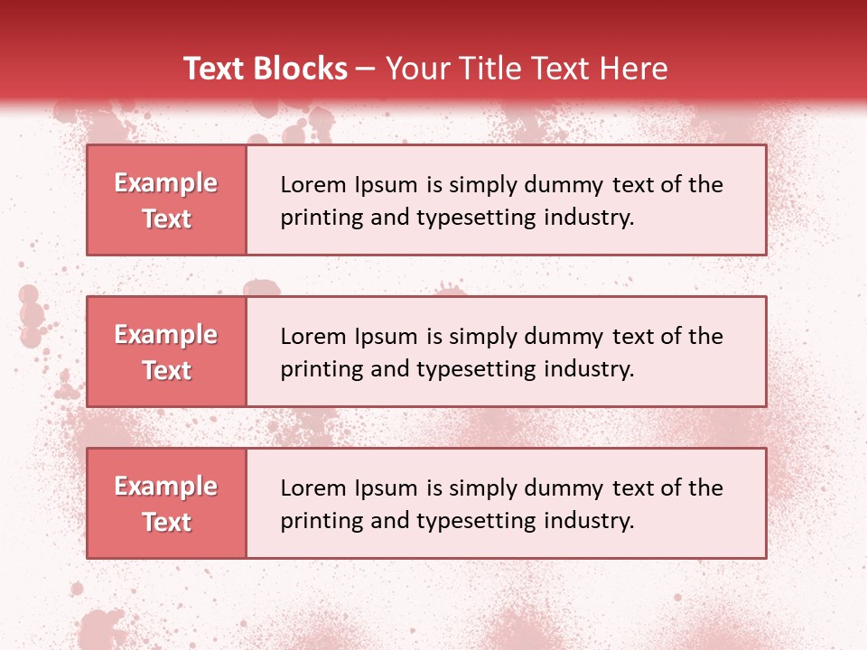 Splashing Bloodstain Stain PowerPoint Template