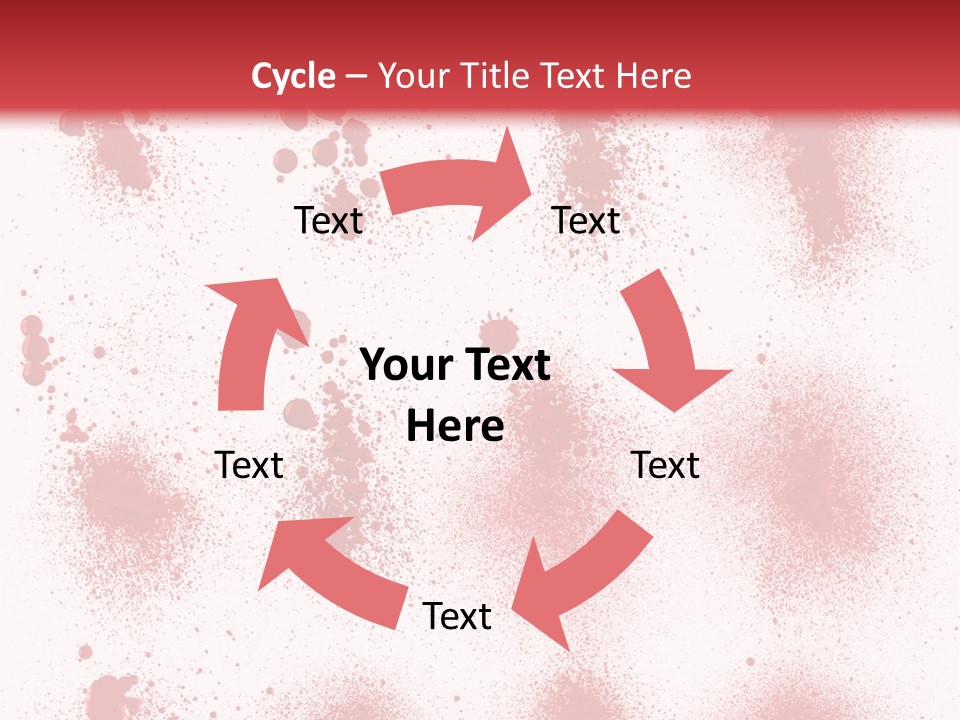 Splashing Bloodstain Stain PowerPoint Template