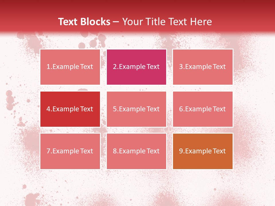 Splashing Bloodstain Stain PowerPoint Template