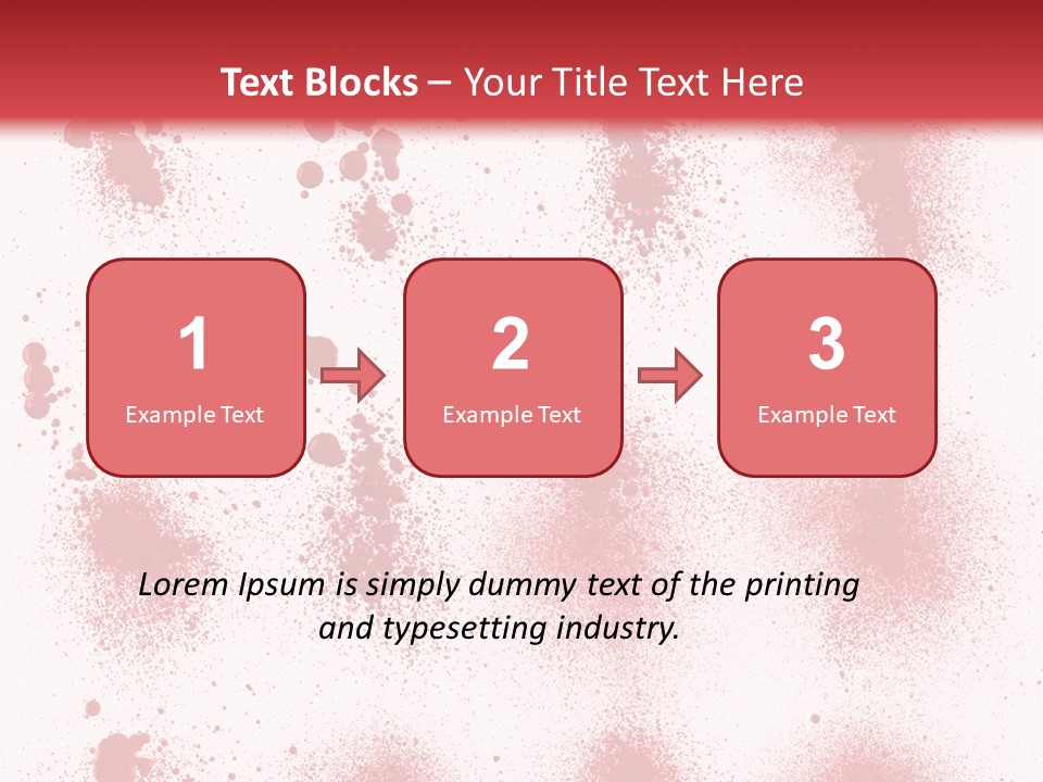 Splashing Bloodstain Stain PowerPoint Template