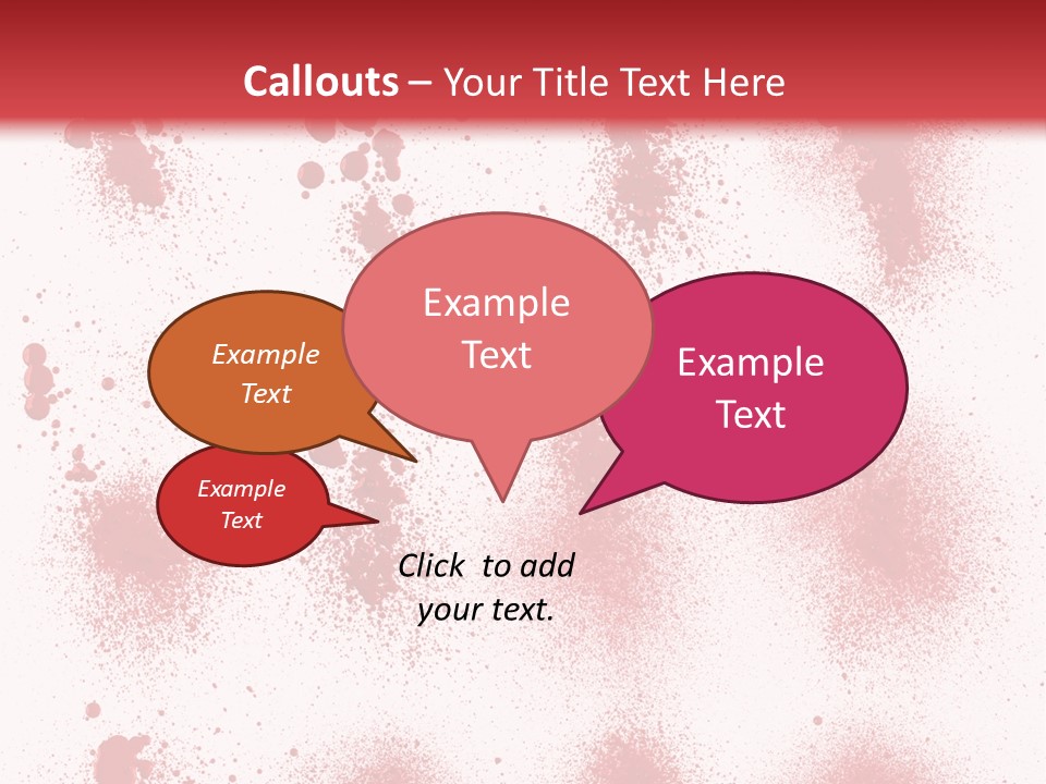 Splashing Bloodstain Stain PowerPoint Template