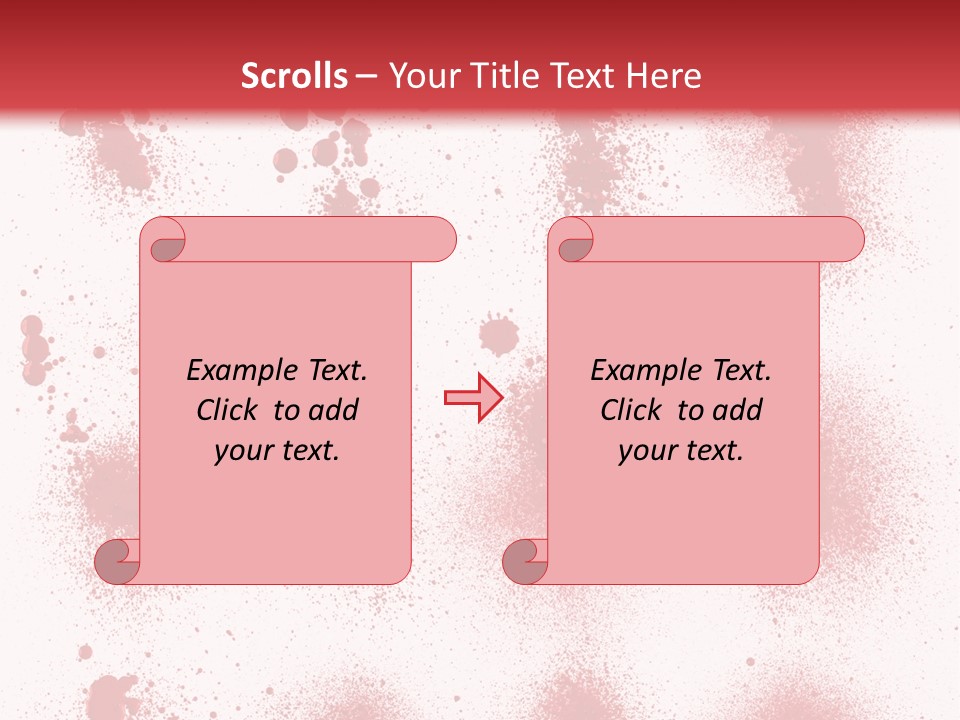 Splashing Bloodstain Stain PowerPoint Template