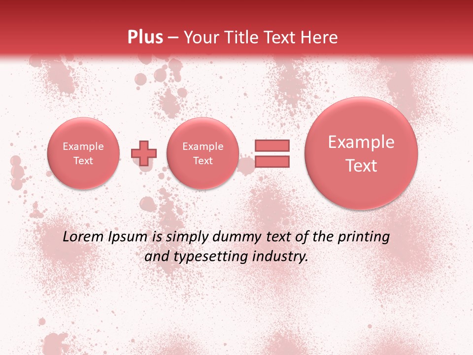 Splashing Bloodstain Stain PowerPoint Template
