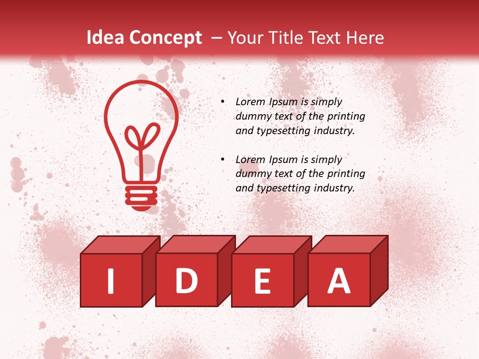 Splashing Bloodstain Stain PowerPoint Template
