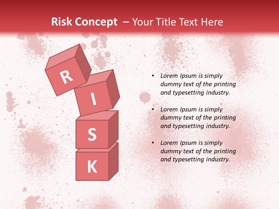 Splashing Bloodstain Stain PowerPoint Template