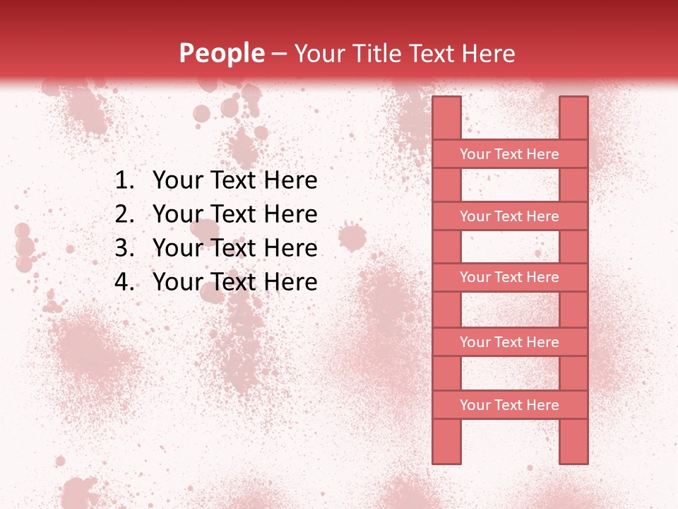 Splashing Bloodstain Stain PowerPoint Template