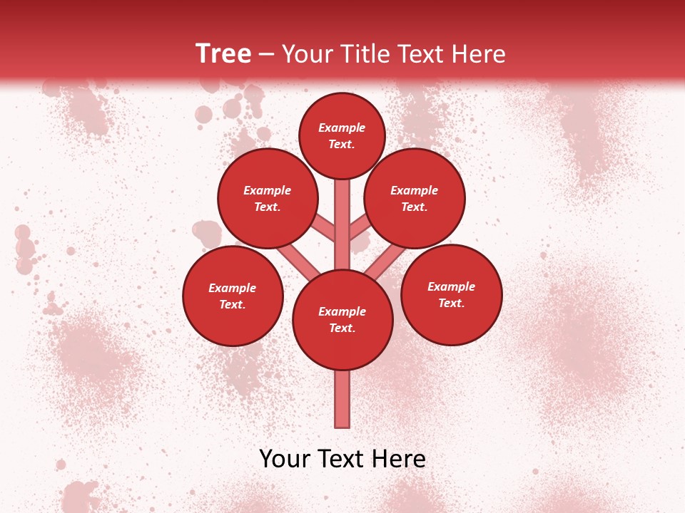 Splashing Bloodstain Stain PowerPoint Template