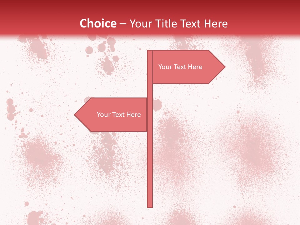 Splashing Bloodstain Stain PowerPoint Template