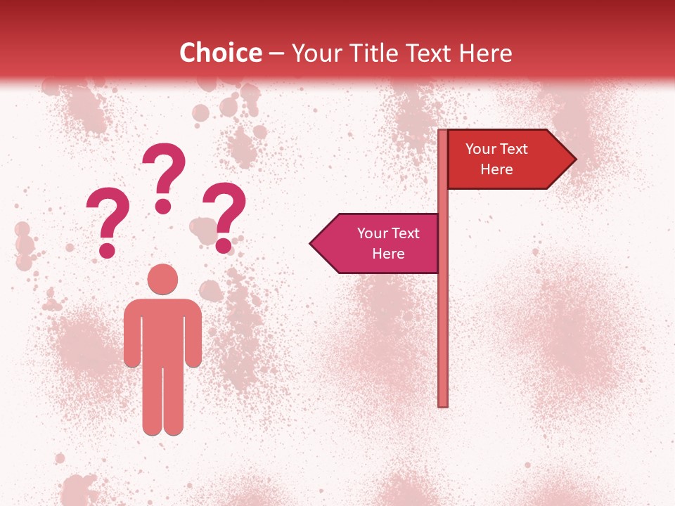 Splashing Bloodstain Stain PowerPoint Template