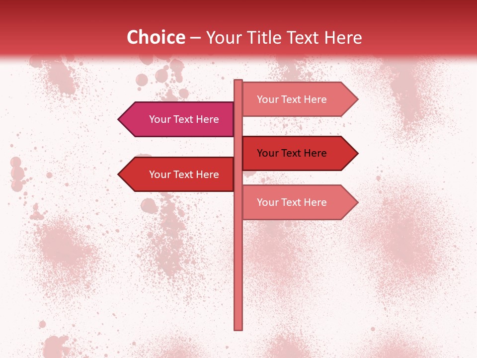Splashing Bloodstain Stain PowerPoint Template