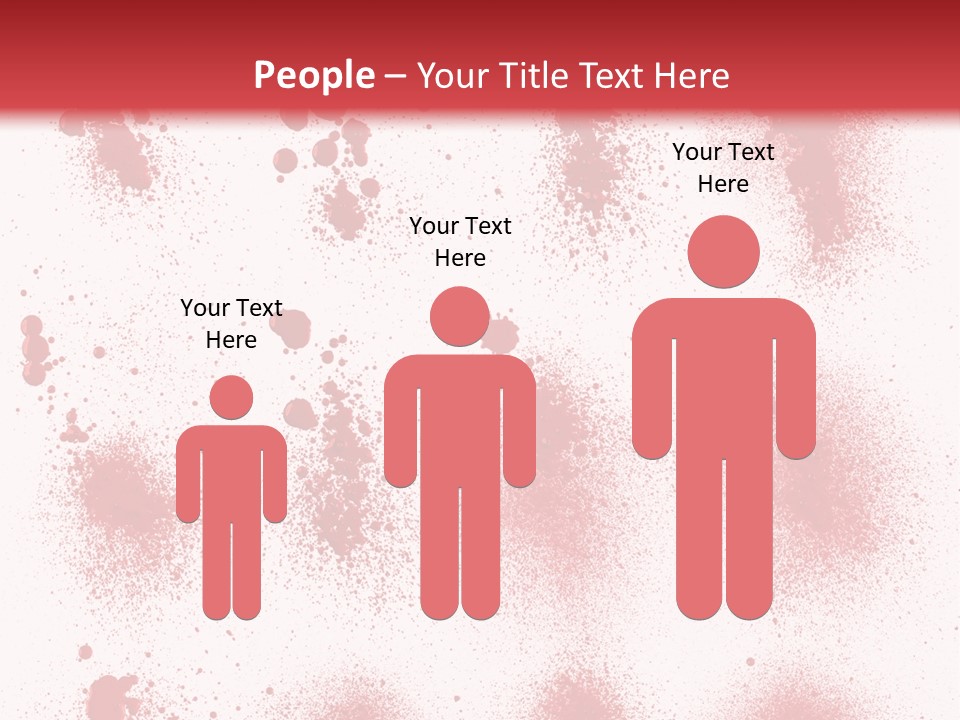 Splashing Bloodstain Stain PowerPoint Template