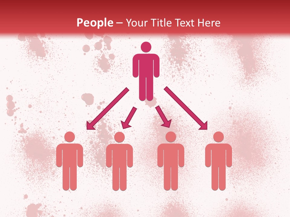 Splashing Bloodstain Stain PowerPoint Template