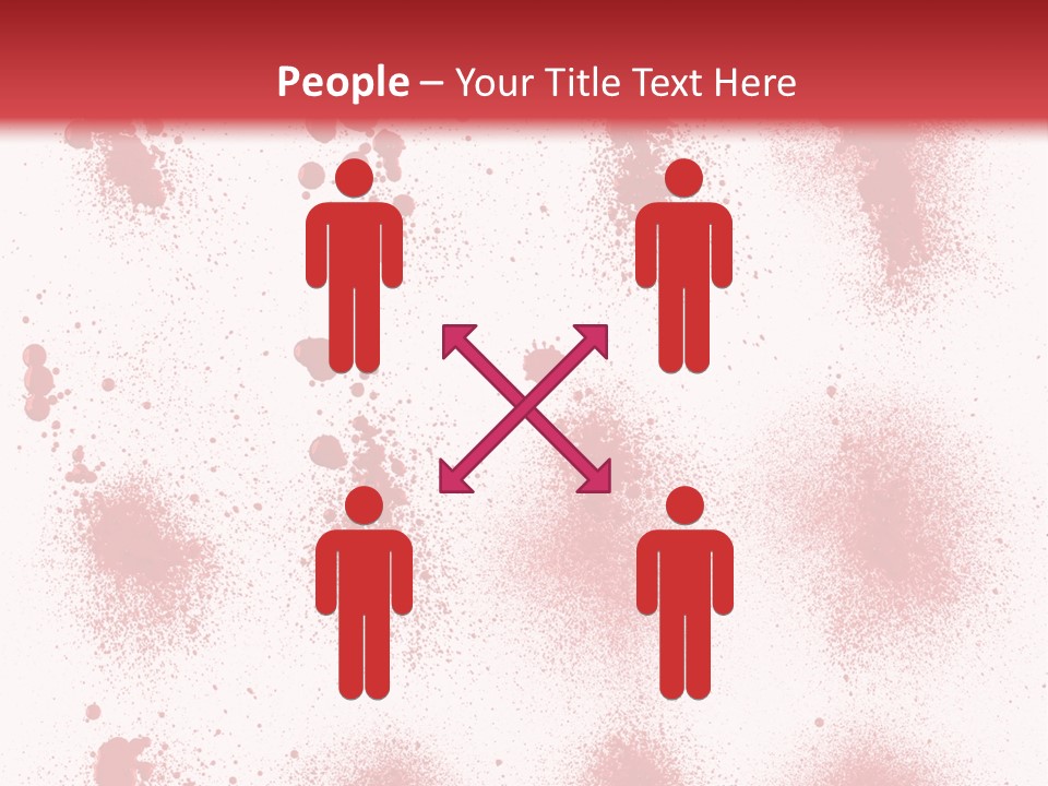 Splashing Bloodstain Stain PowerPoint Template