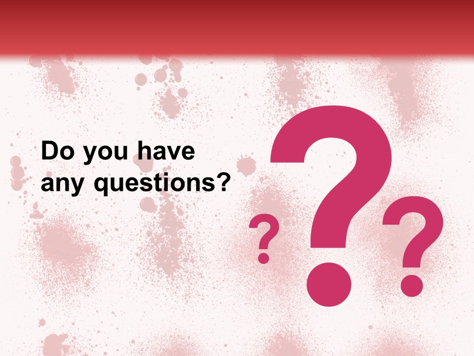 Splashing Bloodstain Stain PowerPoint Template