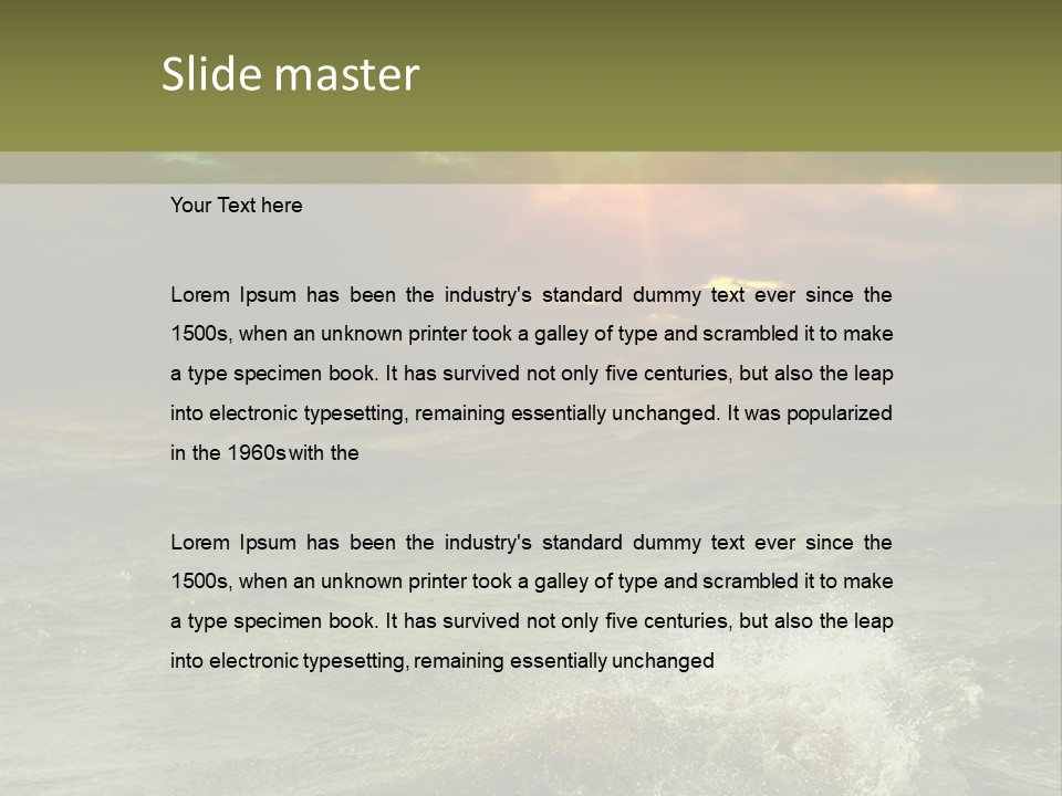 Atmosphere Weather Cloud PowerPoint Template