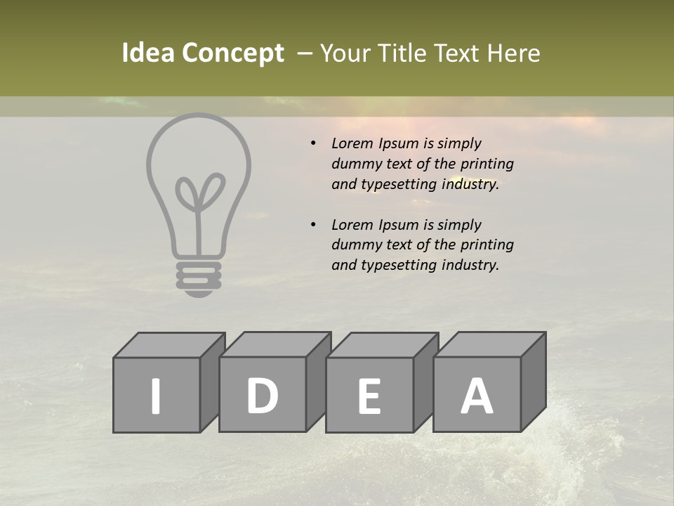Atmosphere Weather Cloud PowerPoint Template